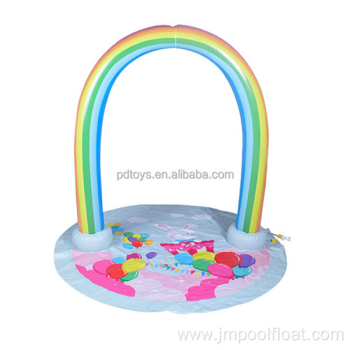 Custom Sprinkler Inflatable Rainbow Arch Toy Sprinkler